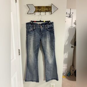 Wallflower Flare Jeans in Faded Blue Junior Women’s Size 15 with 30” inseam